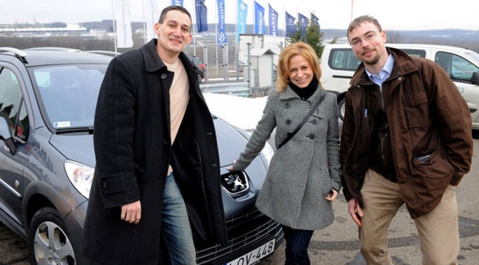 Zellei Dóra a Maximát, Bittó Ákos (balra) a Vasárnapi Blikket képviselte