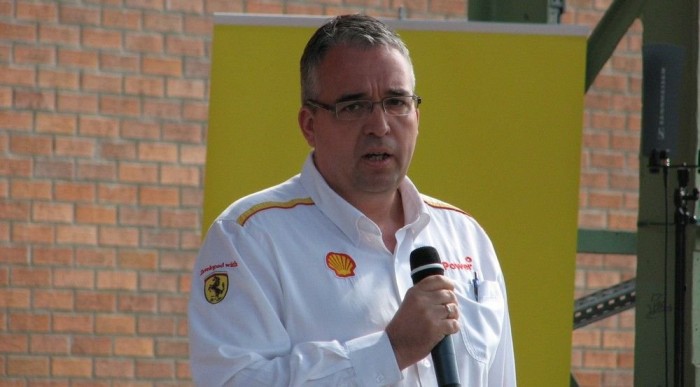 Erényi Balázs, a Shell Hungary igazgatóságának elnöke, mint a főszponzor képviselője