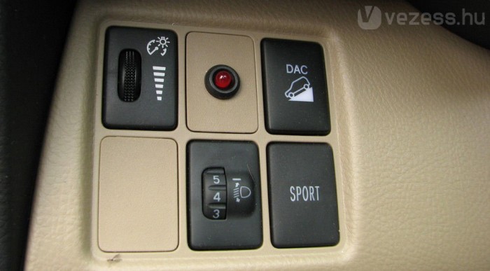 A SPORT gombnak semmi értelme, a lejtmenet-vezérlő viszont remekül működik