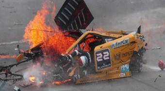 Közel a tűzhalálhoz, egy Lamborghiniben!