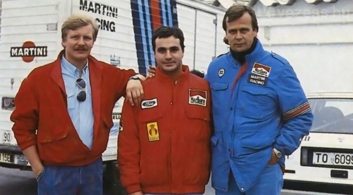 Kankkunen (b.) az ifjú Carlos Sainz-cal