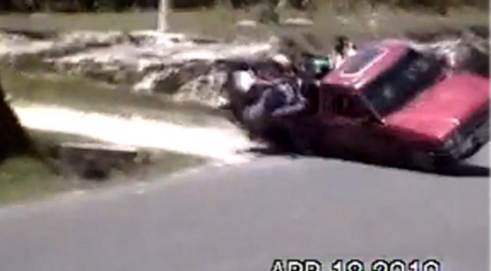 Egy sokkoló baleset képei