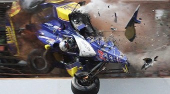 Brutális baleset az Indy 500-on - videó