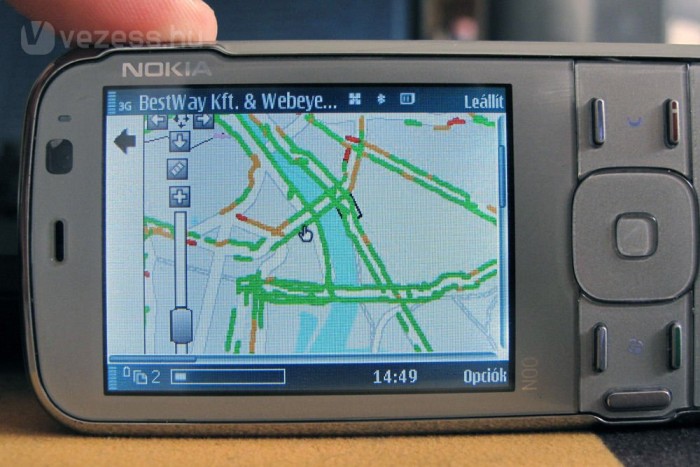 Akár telefonról is megnézhető a dugóhelyzet