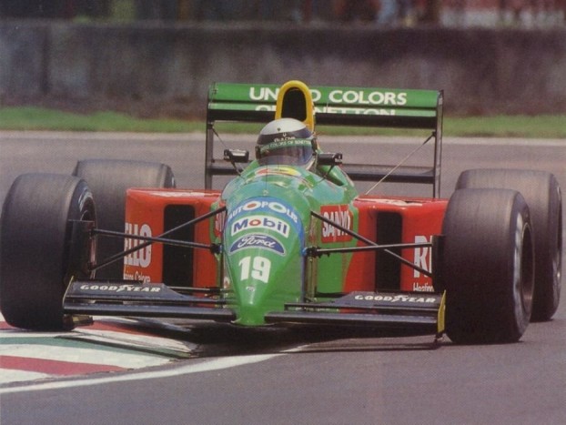 Benetton Ford - Piquet a harmadik lett, míg Alessandro Nannini 36 kör elteltével befejezte a futamot