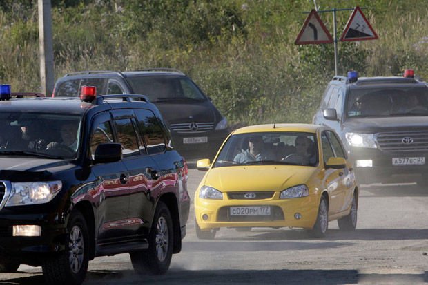 Putyin Ladával a világ leghosszabb autóútján 9