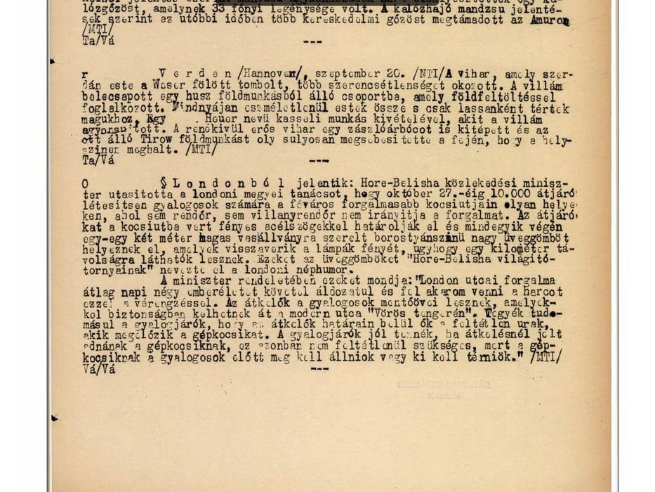 "...mert a gépkocsiknak a gyalogosok előtt meg kell állniok vagy ki kell térniök.""