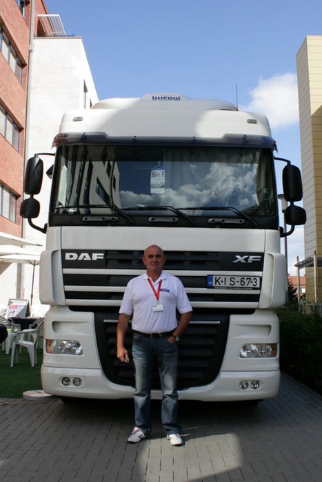 Küri István a sofőr, ő mesélt a DAF XF 105-ről és a kamionos életről