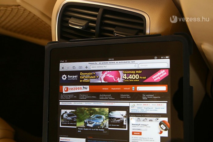 Menet közben még internetezni is lehet az A7-esben