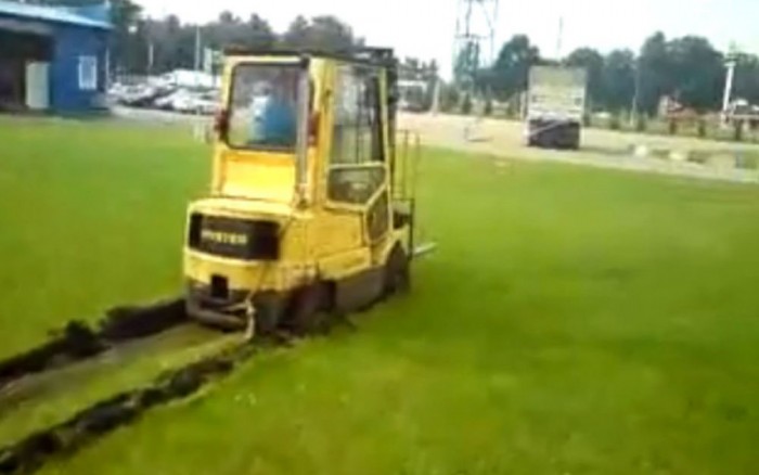 Targonca fiaskó a javából