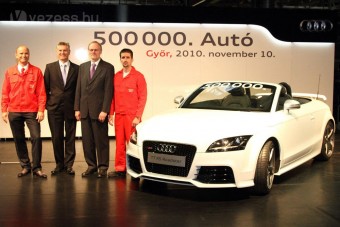 Félmillió autó Győrből