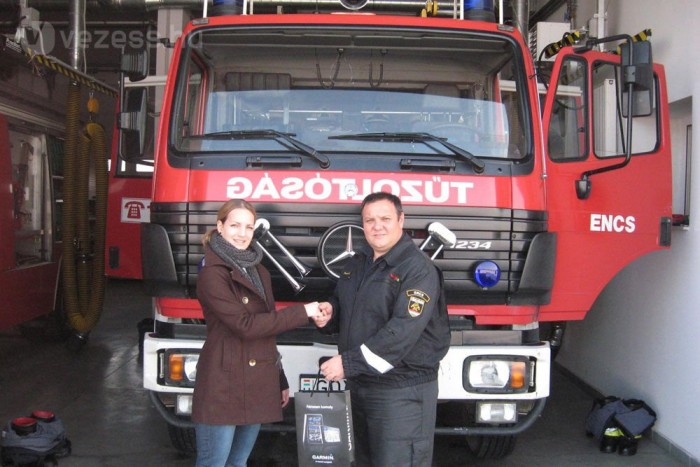 Navigáció a tűzoltóknak ajándékba