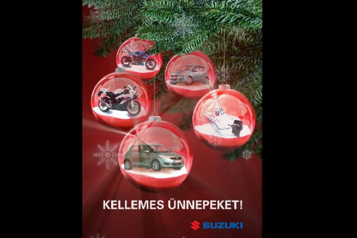 Izgőmozgó Suzuki képeslap