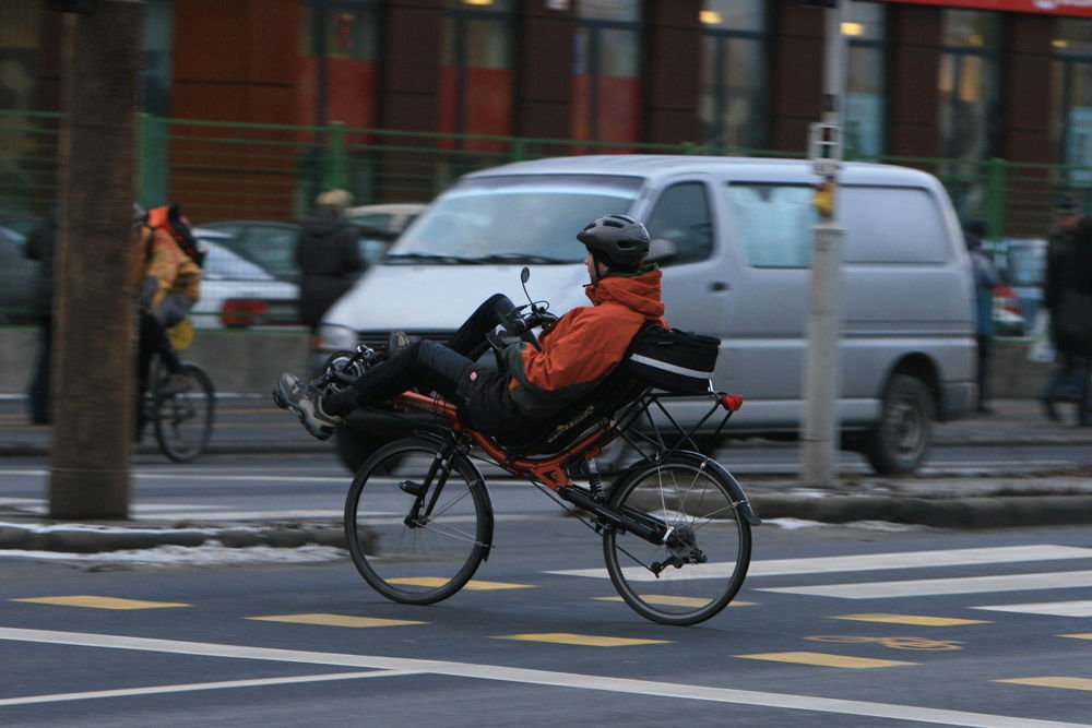 Minimális légellenállása van a fekvőbringásnak