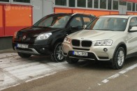 A középméretű szabadidő-autók közül egy Renault Koleos és egy BMW X3 példáján néztük meg , miben kap többet és többet kap-e egyáltalán a sokkal drágább BMW tulaja?