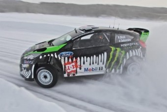 Ken Block hóban Fiesta WRC-vel először
