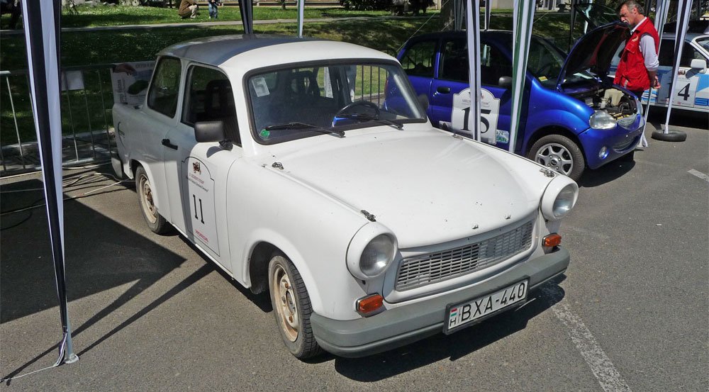 Az elektromos Trabant eredetileg is versenyautónak épült