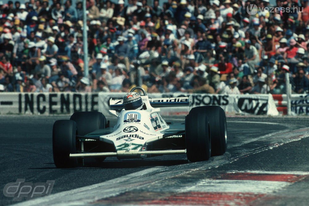 A Williams FW07 "wing-car" szinte síneken futott, nagy fizikai erő kellett hozzá