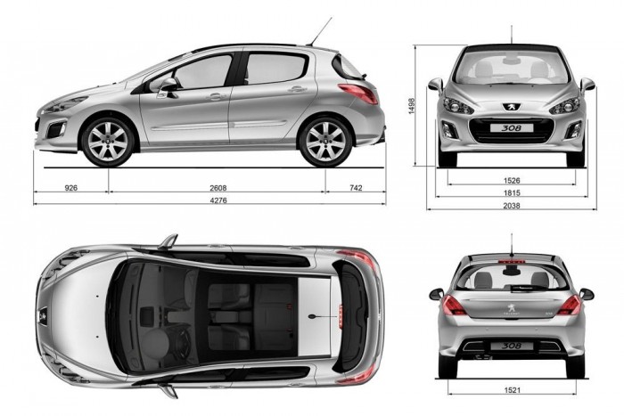 Peugeot 308: Minek ebbe stopper? 15 | Vezess A 308 szerencsére nem olyan hosszú, mint a 4,4 méteres Astra J vagy a Mazda3