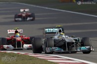 Rosberg a dobogóért csatázott Sanghajban, de a negyedik hely sem rossz