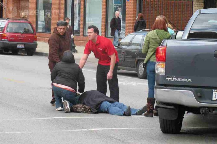 Személyi sérülés esetén mindig rendőrt kell hívni