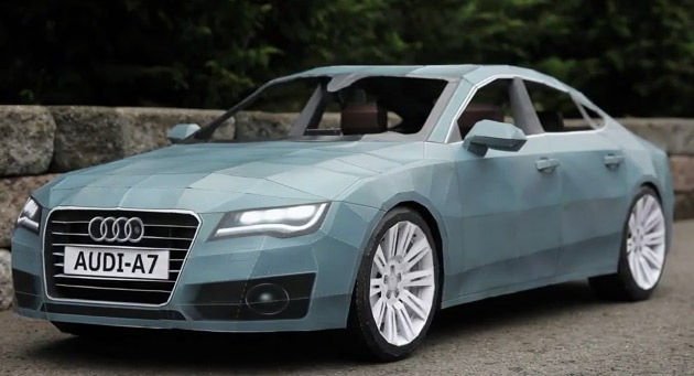 Papírból készült Audi A7