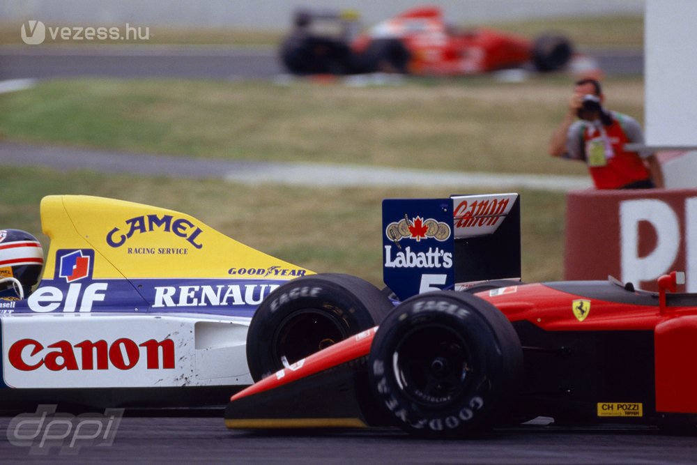 Mansell először belülről, majd kívülről is el tudott menni francia vetélytársa mellett