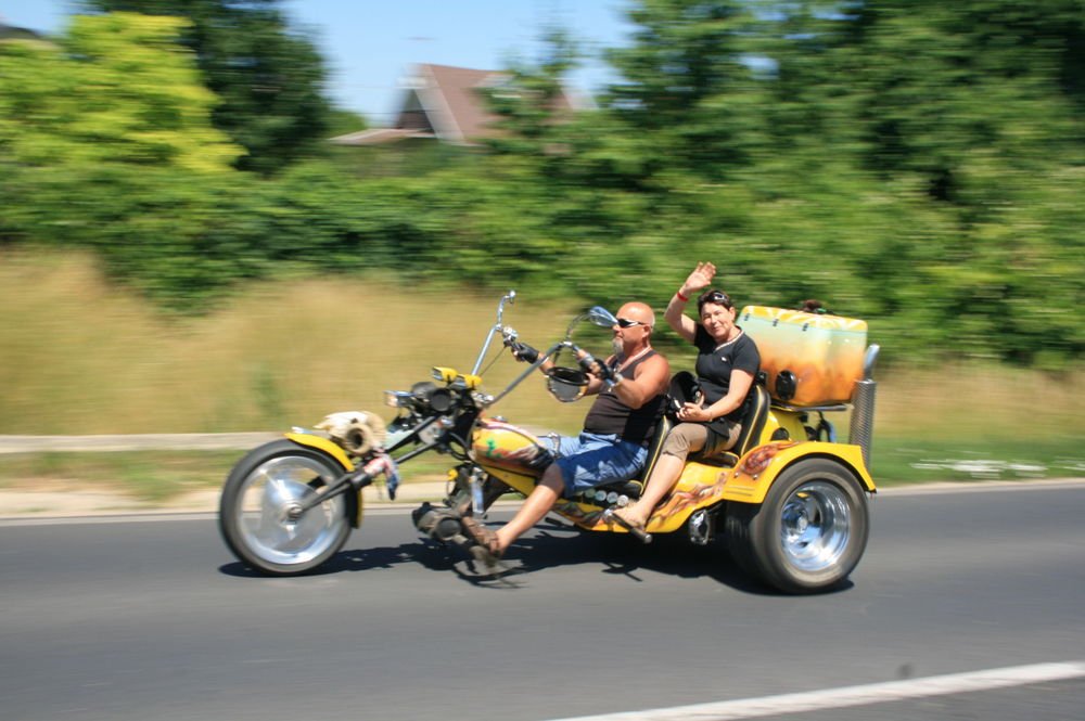 A Trike-ok mindig kitűntek a tömegből, harsány kiegészítőkkel