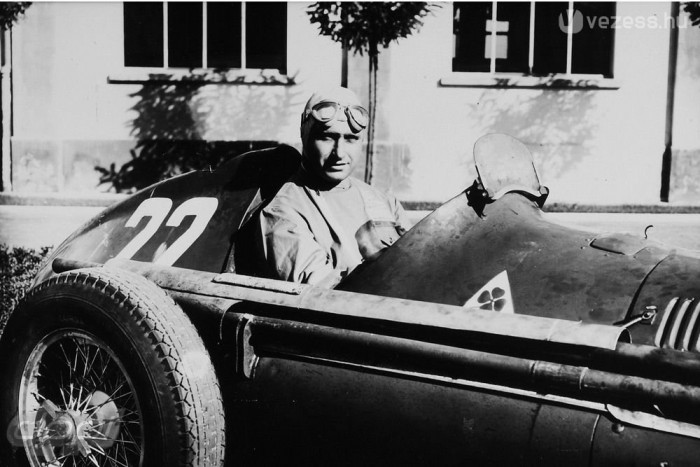 Fangio az Alfa Romeo 158 'Alfetta' volánjánál (1951)