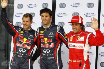 F1: Webberé a pole, Vettel a második