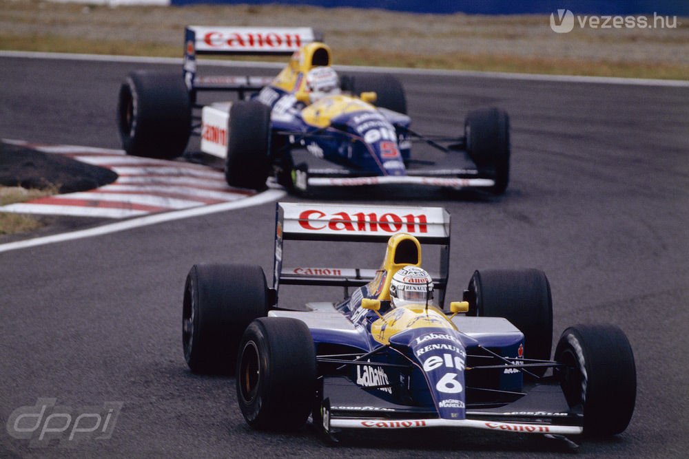 Riccardo Patrese és Nigel Mansell 1992-ben