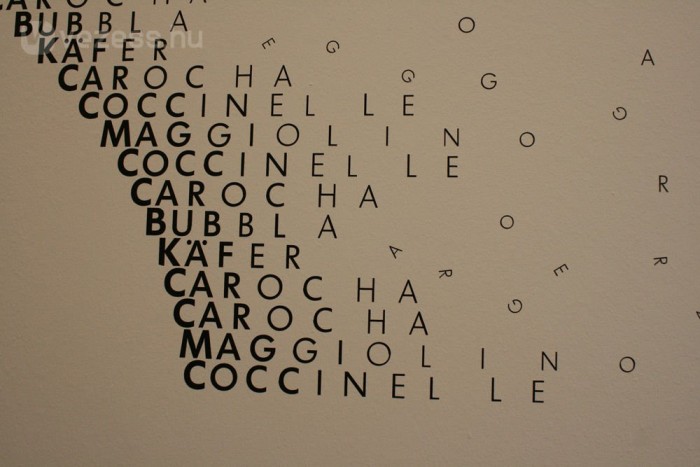 Minden országban van saját neve, a helyi nyelveken is kérhető a Bogár típusfelirat