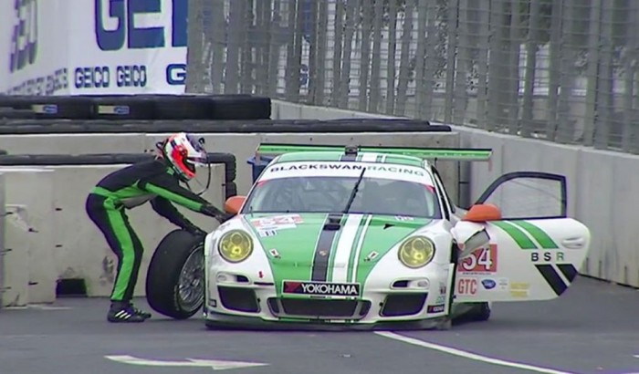 A kereket vesztett versenyző esete