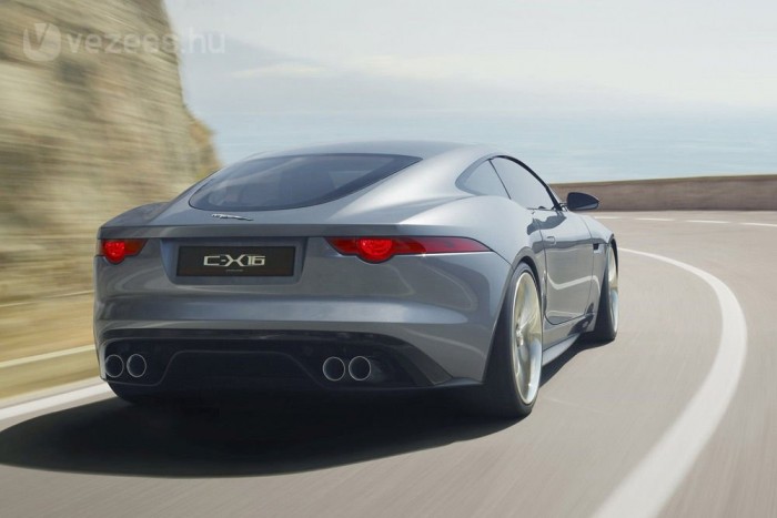 A Jaguar hibrid hajtásláncot tervezett a koncepcióautóba, kompresszoros V6-tal (380 lóerő/450 Nm) és villanymotorral (95 LE/235 Nm)