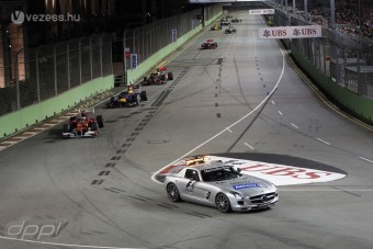 F1: Szingapúr, a biztonsági autó pályája