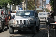 Civil Jeep Wrangler, páncélozás nélkül - nem szívesen indulnék vele csatába