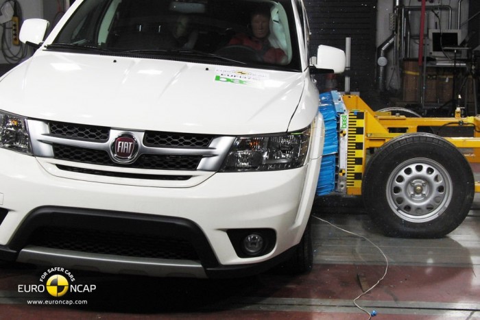 Fiat Freemont törésteszt: öt csillag 6 | Vezess Maximális pontszámmal végzett az oldalütközéses teszten