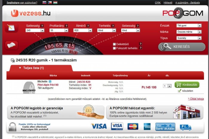 Ennyire egyszerű a megfelelő abroncs kiválasztása