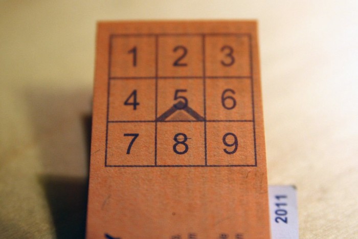 Ezt a hatos villamoson kezeltem nemrég. Aki látja rajta, hogy érvényesítettem, jelentkezzen!