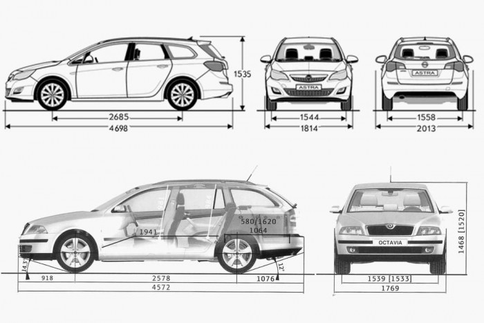 Az Octavia minden méretében kisebb, valahogy mégis tágasabbnak tűnik bentről