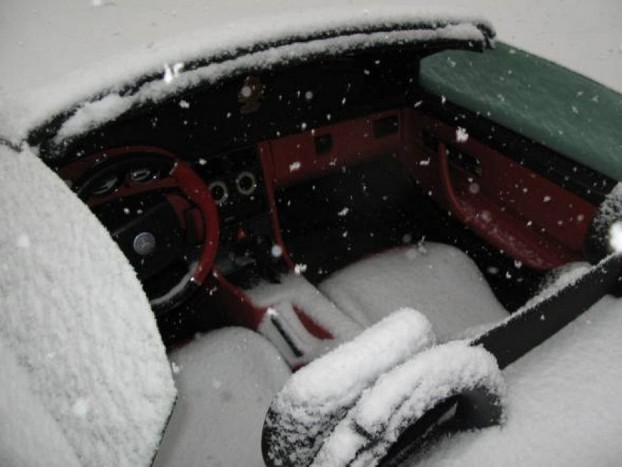 A nap képe – Kabrió és hó