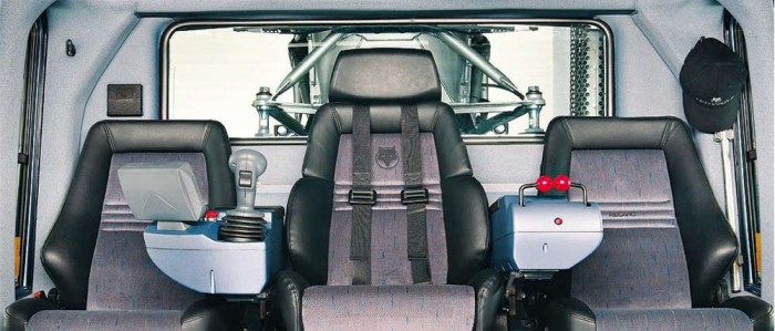 A vezető középen ül a Leitwolfban