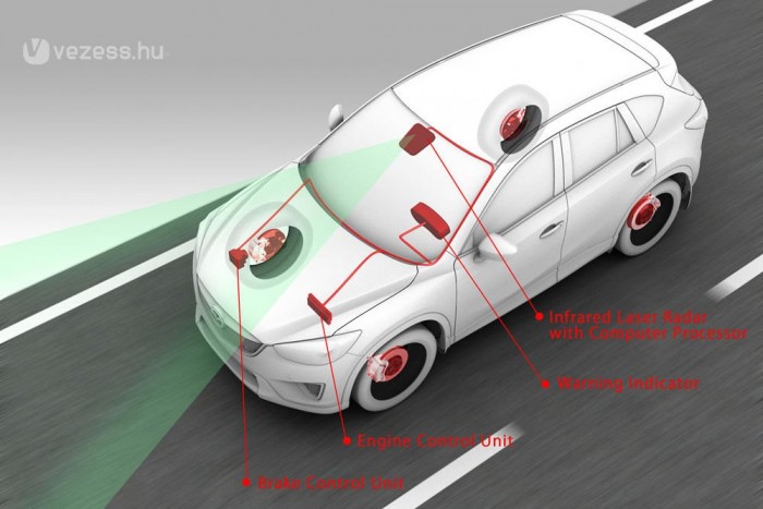 Balesetmegelőző fék a Mazdánál 3