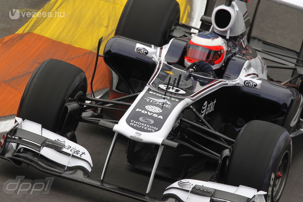 2011, a Williams volánjánál Valenciában