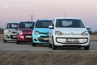 Nincs 10 százalék különbség a tesztfogyasztások között. Az Alto 5,9, az up! 6,1, a Twingo és a Picanto 6,3, a Ka 6,5 litert fogyasztott tesztünkön