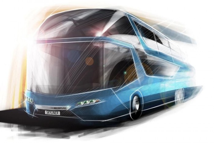 Piros pont a Neoplannak 6 | Vezess Egy rajz a dizájnalkotás egyik fázisából.