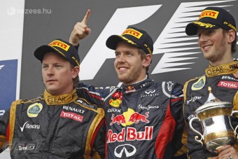 F1: Vettel nyert Räikkönenék előtt