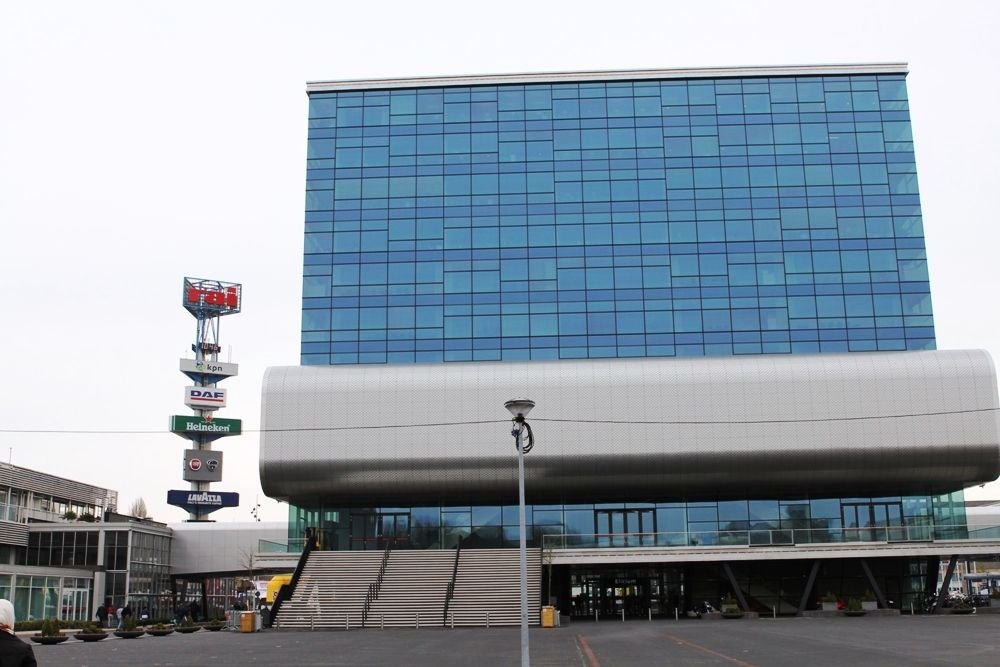A RAI vásárterület főépülete Amsterdamban.