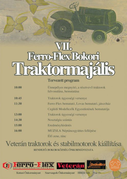 Jubileumi traktormajális Bokoron 1