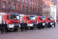 Renault Kerax tűzoltóautók Lengyelországban